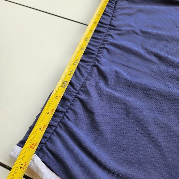 Nike Womens Golf Dri Fit Navy Blue White Stripe Skirt Skort Pockets Stretch M - Picture 5 of 11